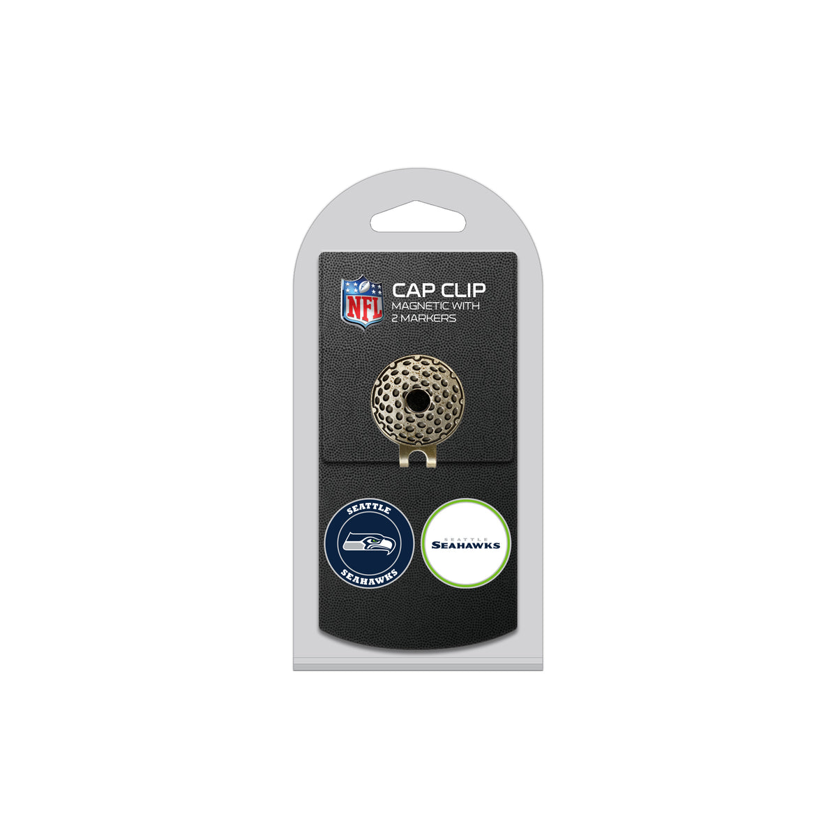 SEATTLE SEAHAWKS hat clip with two golf ball markers