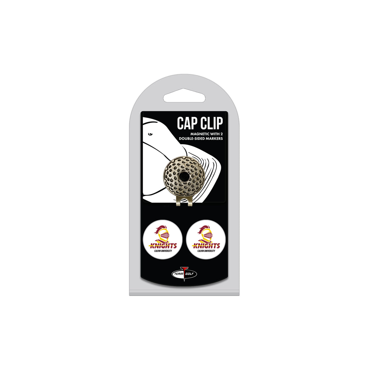 CALVIN hat clip with two golf ball markers