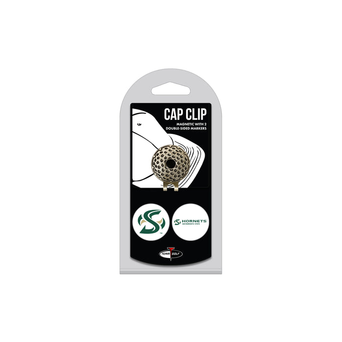 SACRAMENTO ST hat clip with two golf ball markers