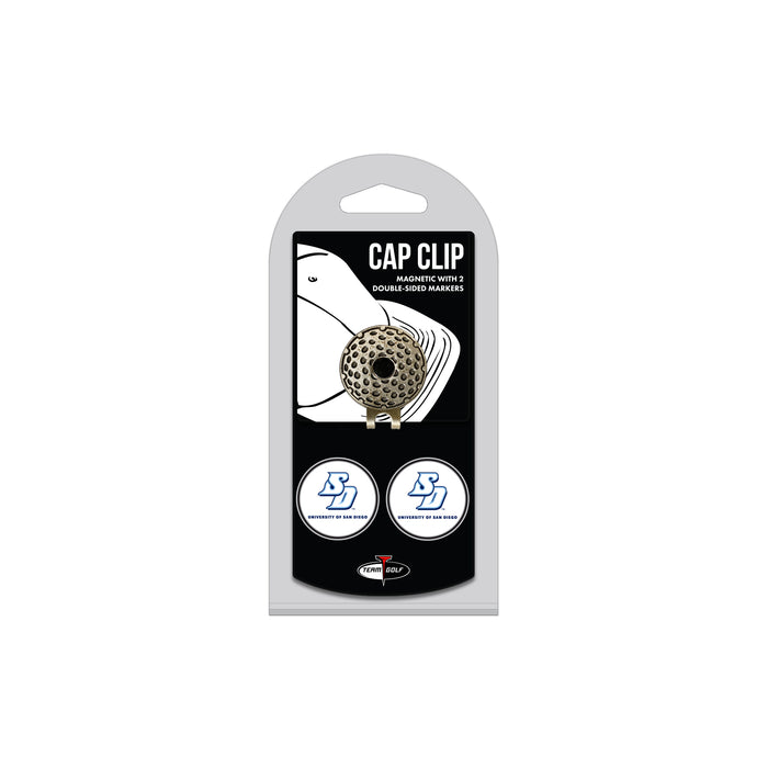 SAN DIEGO (U OF) hat clip with two golf ball markers