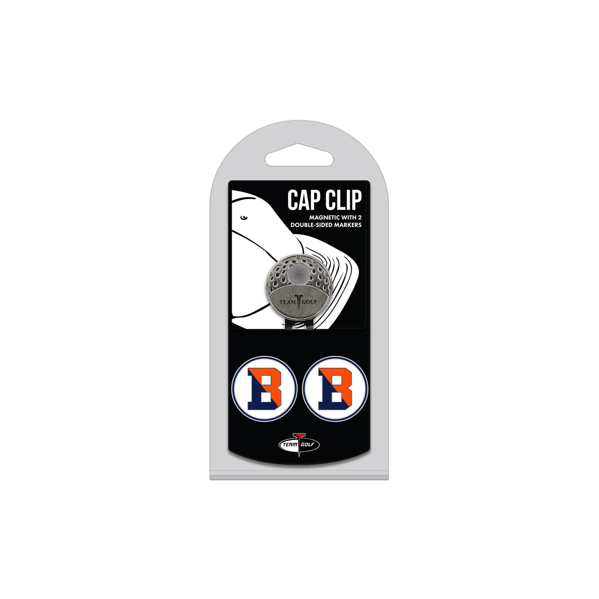 BUCKNELL hat clip with two golf ball markers