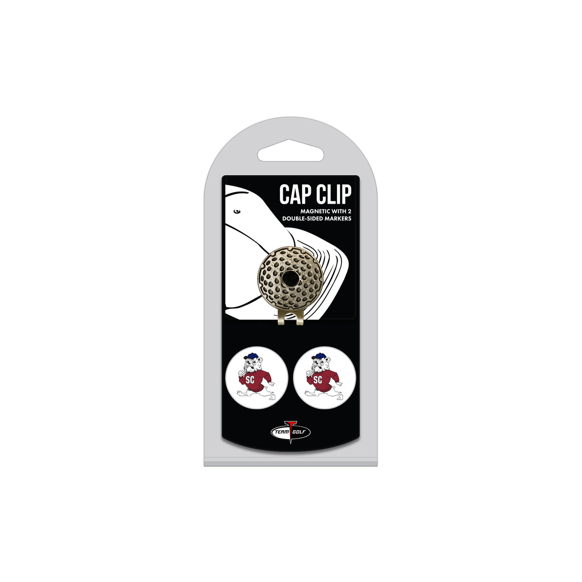 SOUTH CAROLINA ST hat clip with two golf ball markers