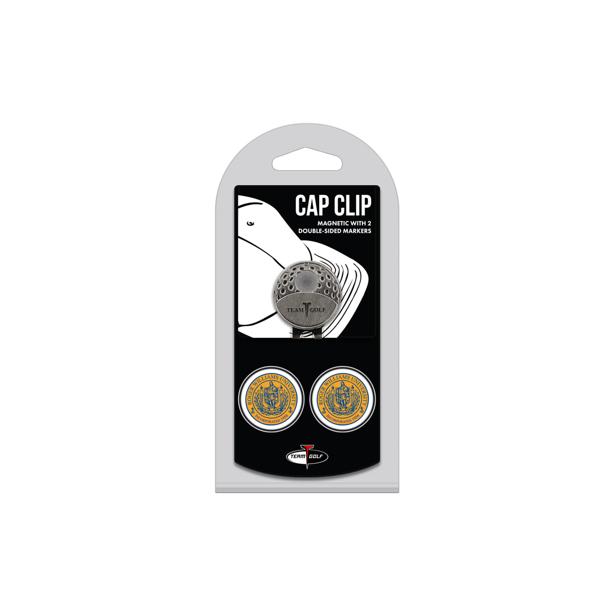 ROGER WILLIAMS hat clip with two golf ball markers