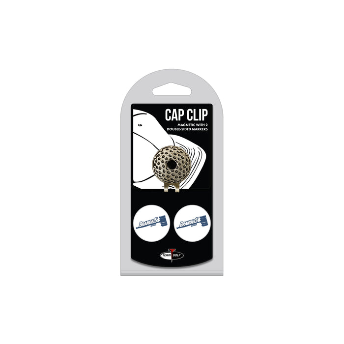 BRANDEIS hat clip with two golf ball markers
