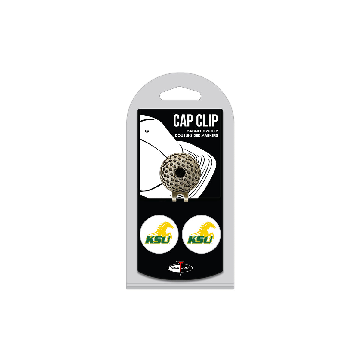 KENTUCKY ST hat clip with two golf ball markers