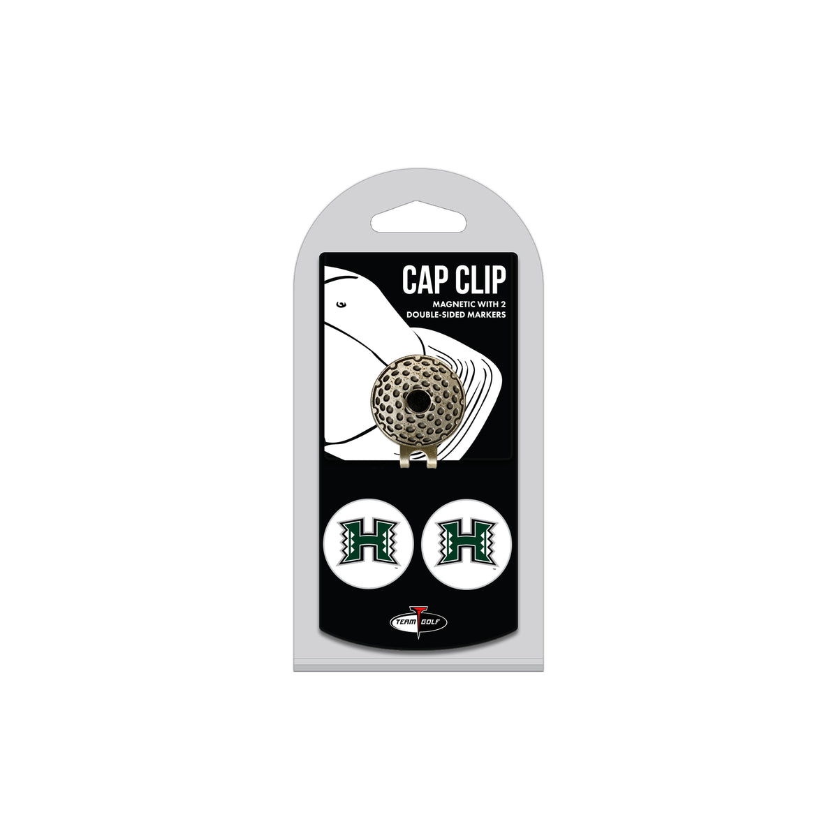 HAWAII hat clip with two golf ball markers
