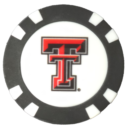 Officially Licensed Texas Tech Red Raiders Poker Chip Ball Marker