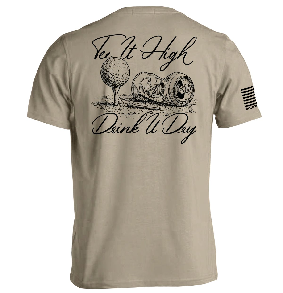 Tee It High Drink It Dry - Tee Tan - Club Rehab