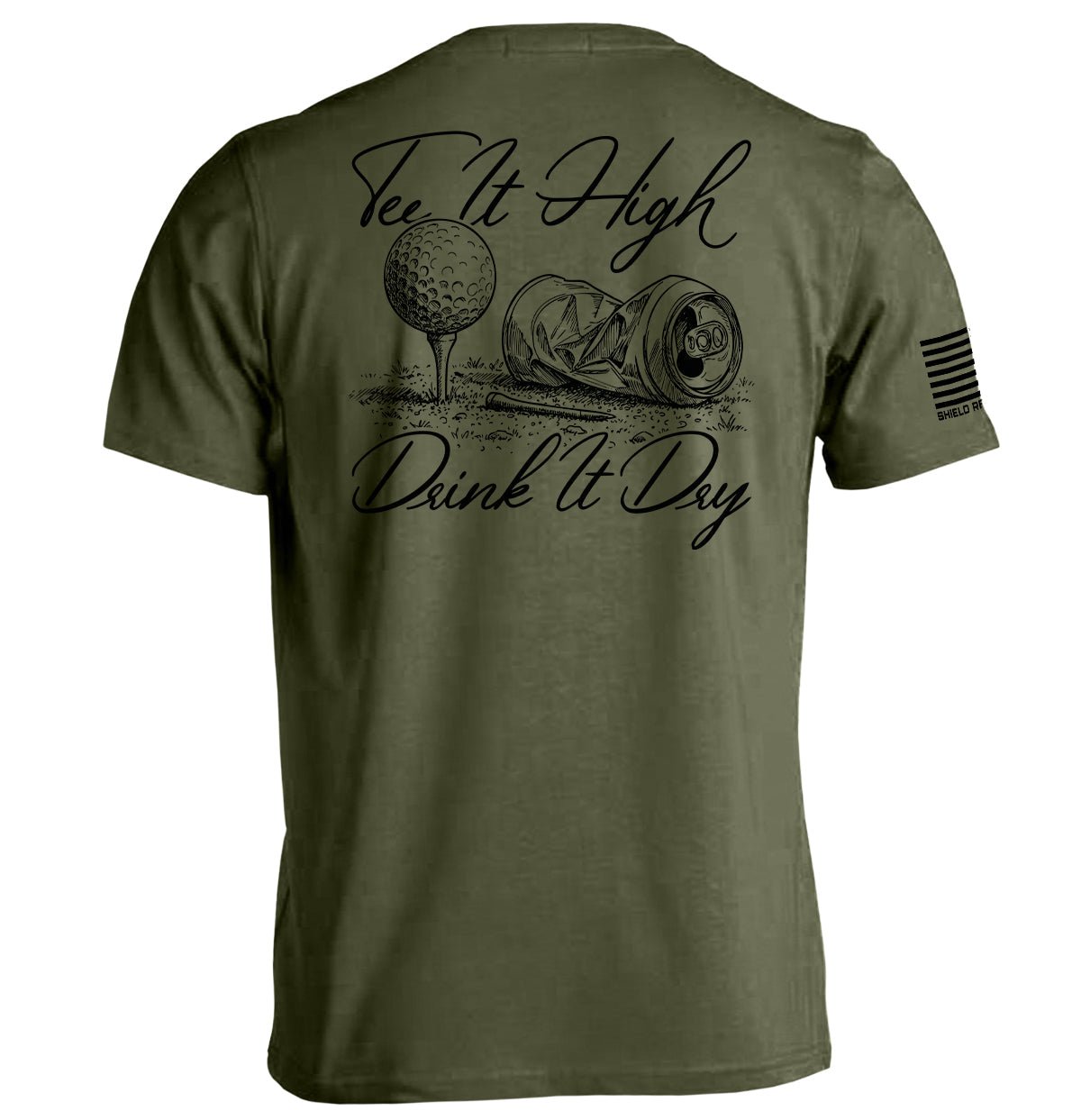 Tee It High Drink It Dry - Tee Military Green - Club Rehab