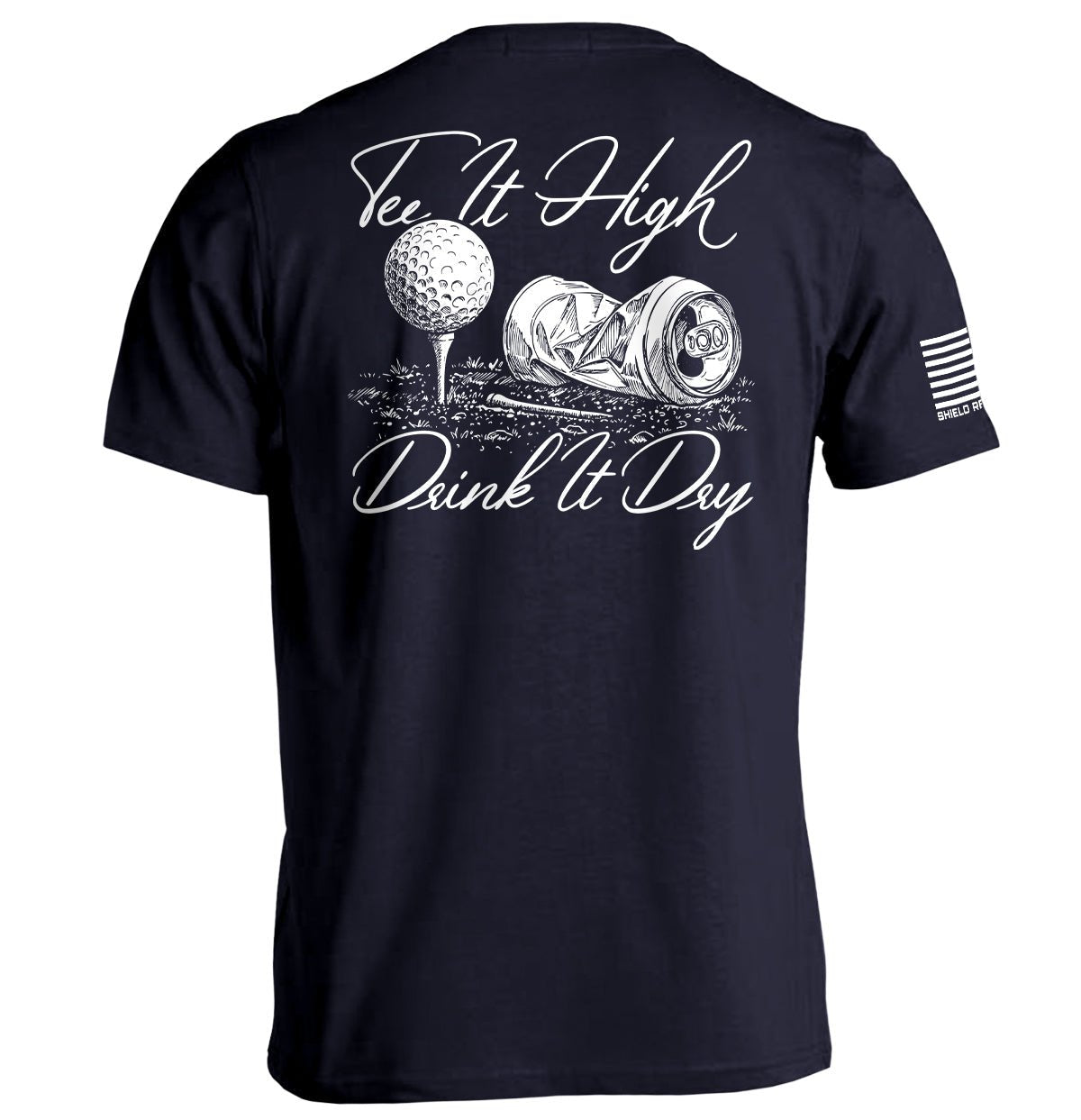 Tee It High Drink It Dry - Tee Navy - Club Rehab