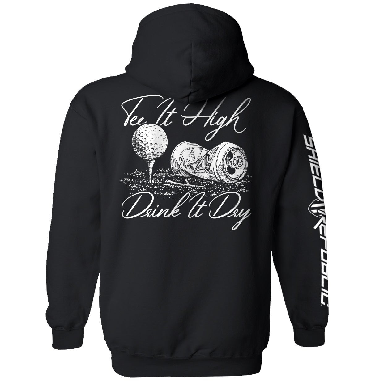 Tee It High Drink It Dry - Hoodie Black - Club Rehab