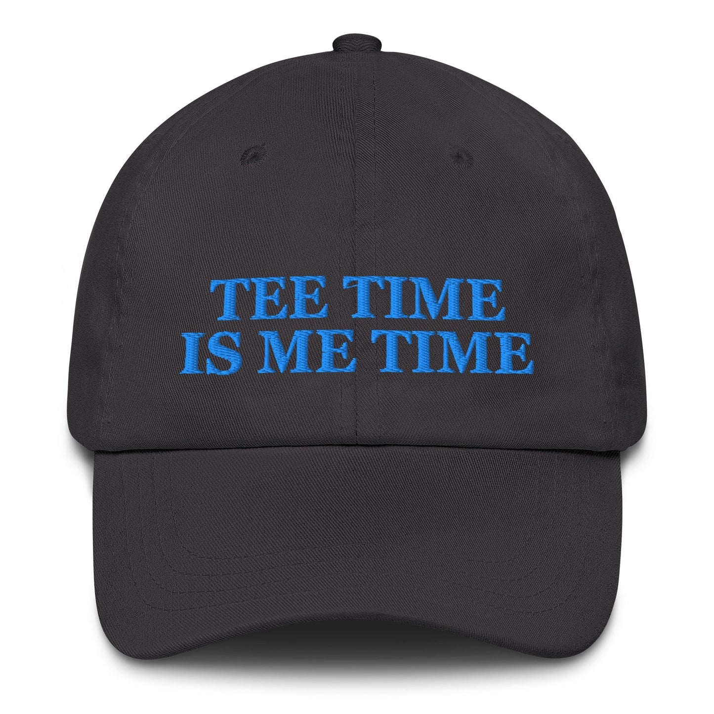 Tee Time Is Me Time Embroidered Hat for Women - Dark Grey - Club Rehab