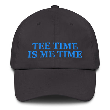 Tee Time Is Me Time Embroidered Hat for Women - Dark Grey - Club Rehab