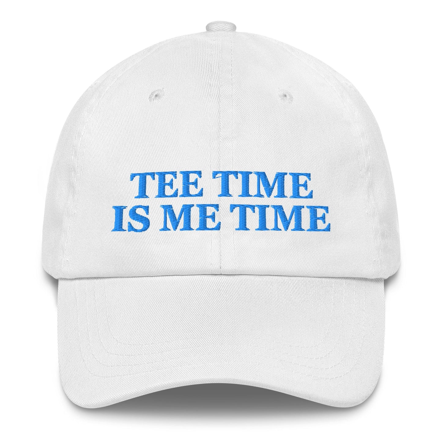 Tee Time Is Me Time Embroidered Hat for Women - White - Club Rehab