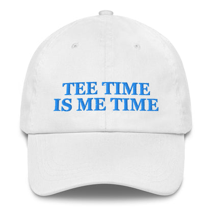 Tee Time Is Me Time Embroidered Hat for Women - White - Club Rehab