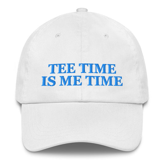 Tee Time Is Me Time Embroidered Hat for Women - White - Club Rehab