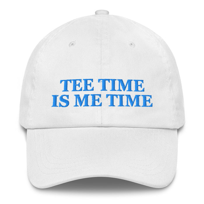 Tee Time Is Me Time Embroidered Hat for Women - White - Club Rehab