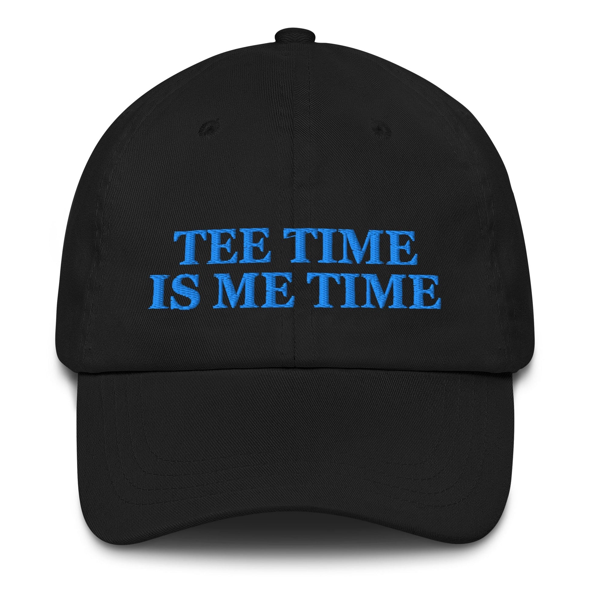 Tee Time Is Me Time Embroidered Hat for Women - Black - Club Rehab