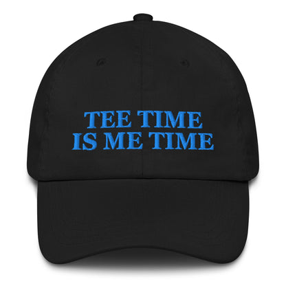 Tee Time Is Me Time Embroidered Hat for Women - Black - Club Rehab