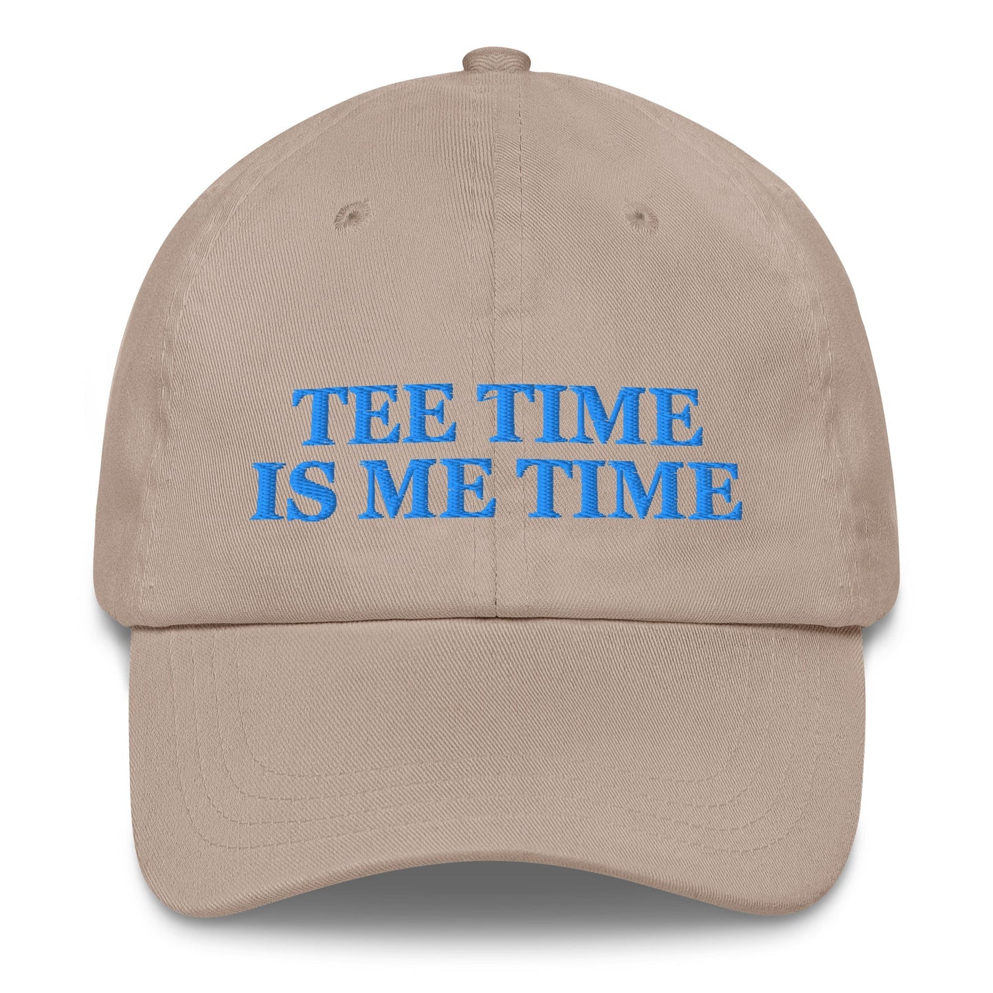 Tee Time Is Me Time Embroidered Hat for Women - Stone - Club Rehab