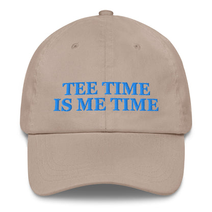 Tee Time Is Me Time Embroidered Hat for Women - Stone - Club Rehab