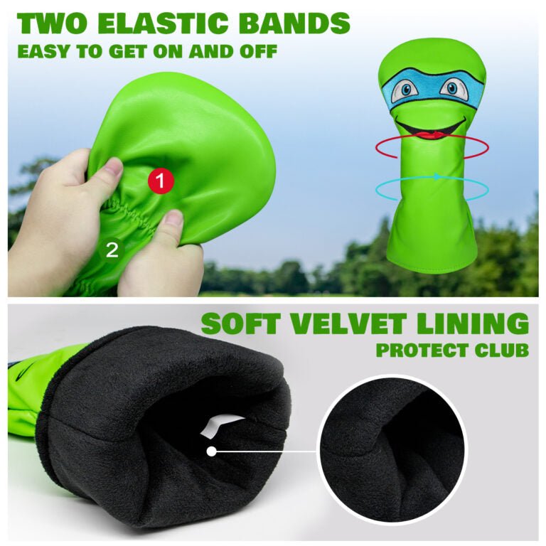 Teenage Mutant Ninja Turtles “Rad Shell Squad” Headcovers - Purple mask (Donnie) = Fairway - Club Rehab