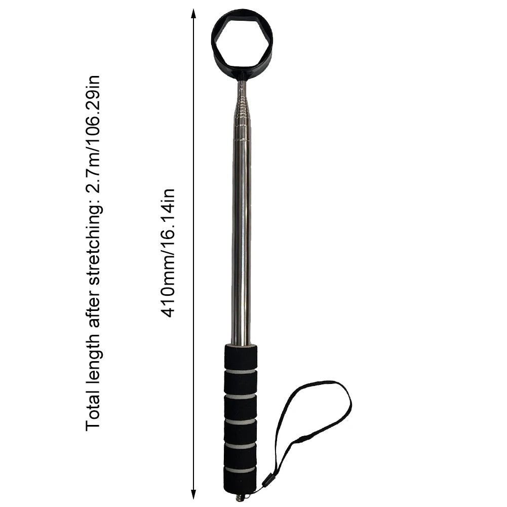 Telescopic Golf Ball Pickup Retriever - Black - Club Rehab