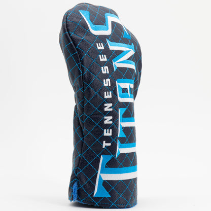 Tennessee Titans Solid Driver quilted headcover, angled view