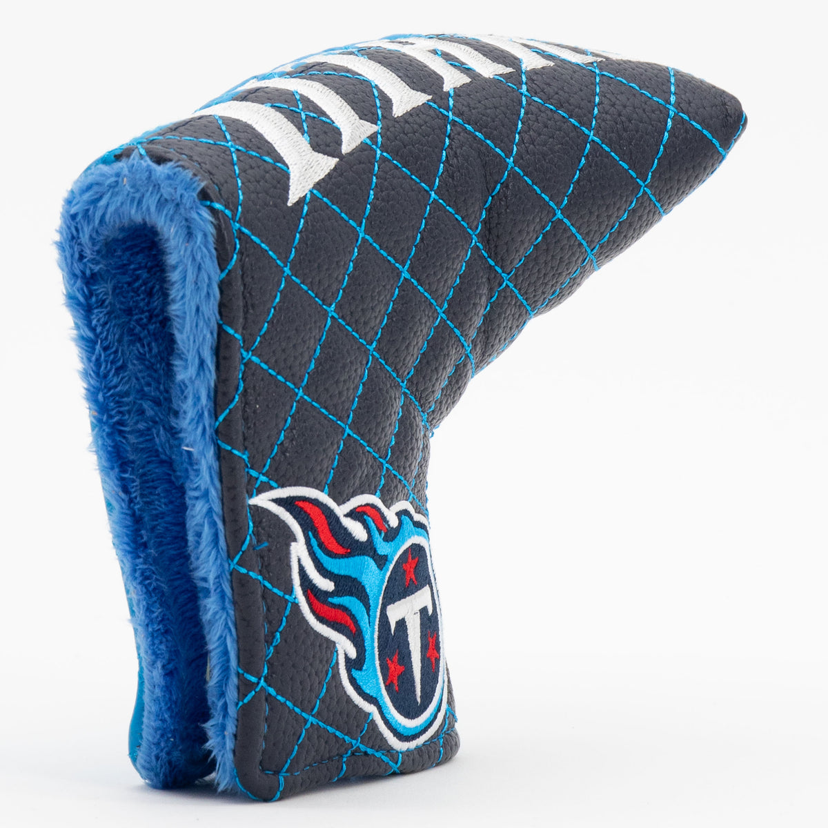 Tennessee Titans Split Blade Putter quilted headcover, opening detail