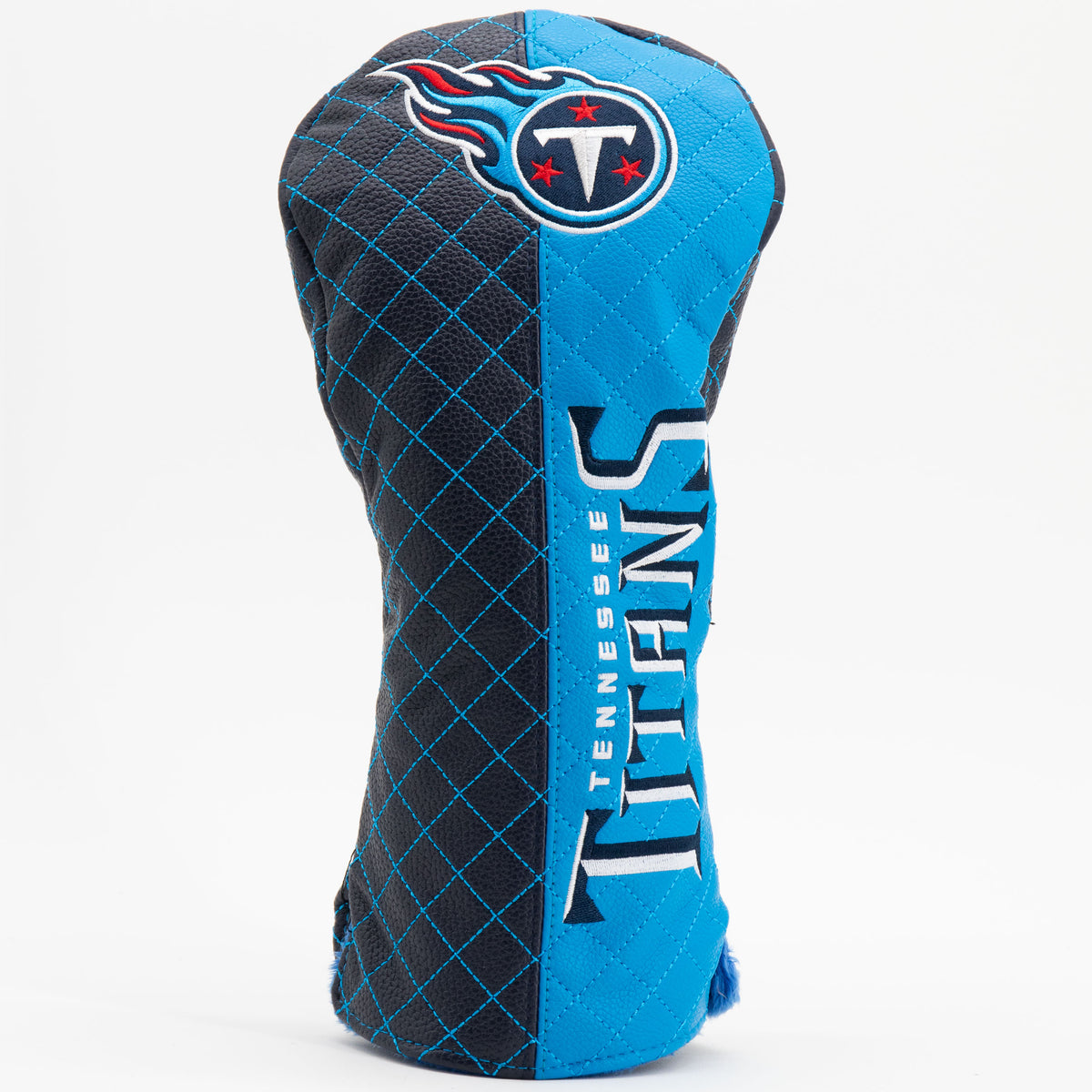 Tennessee Titans Split Driver quilted headcover, front view