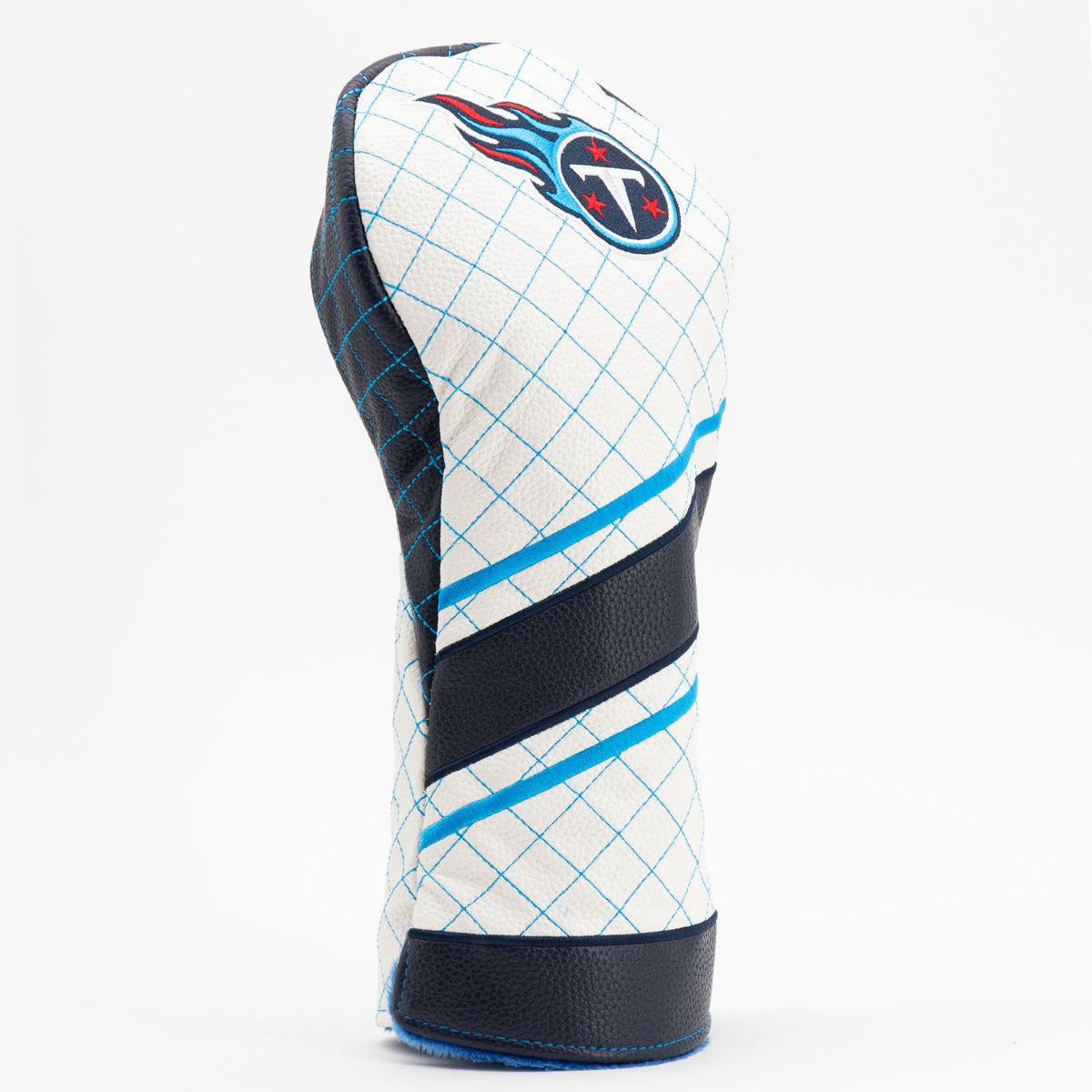 Tennessee Titans Striped Driver quilted headcover, angled view