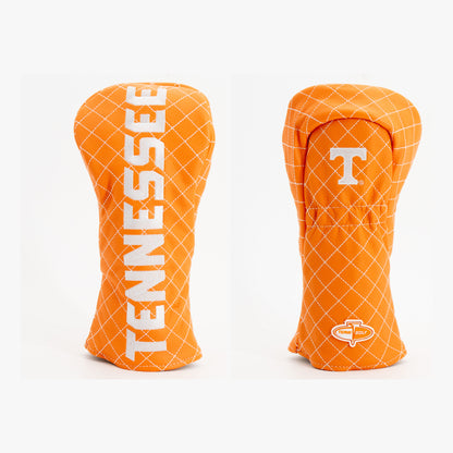 Tennessee Volunteers Solid Quilted Fairway Headcover, front and back views