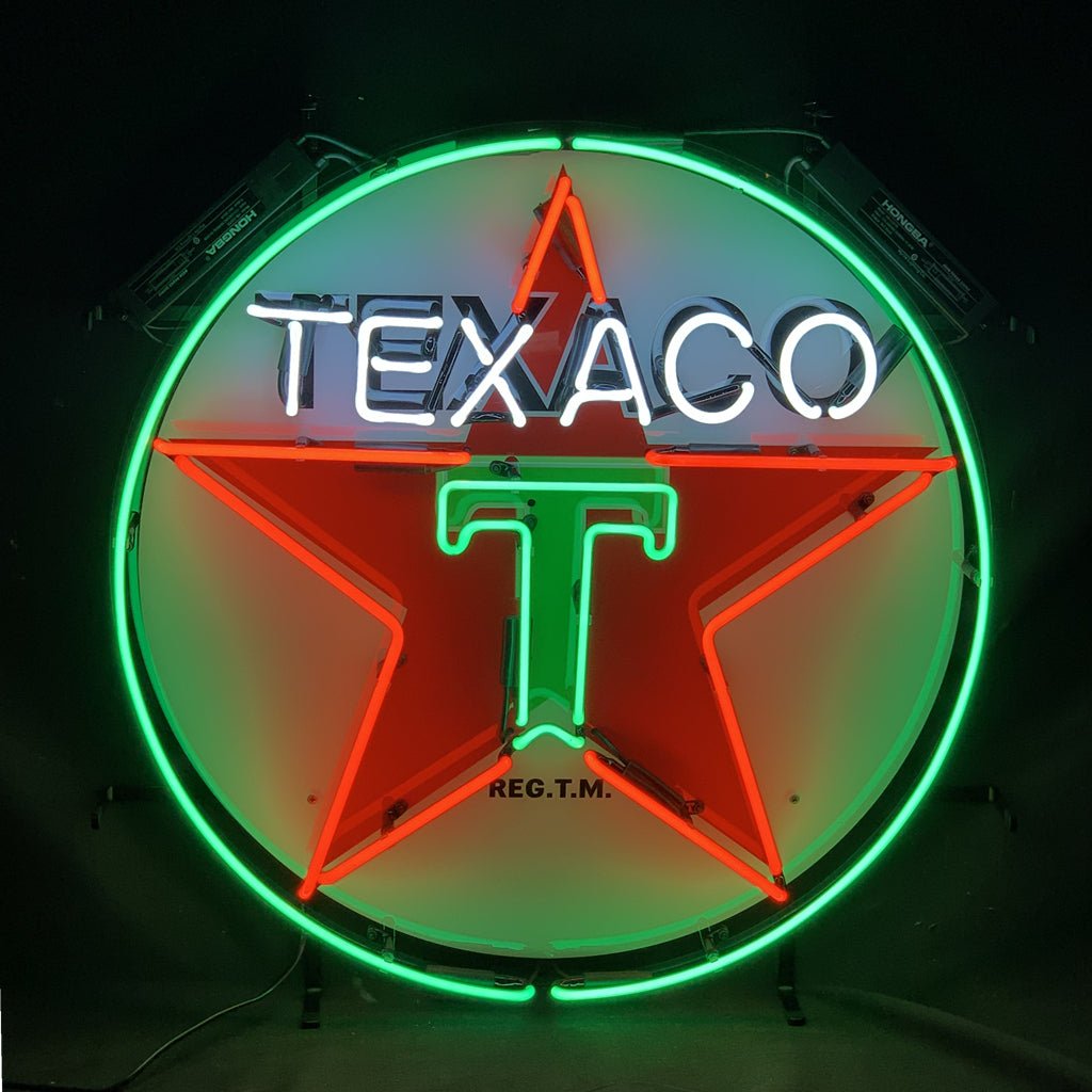 Texaco Gasoline Neon Signs Light - Club Rehab