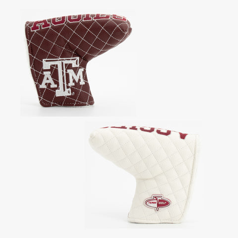Texas A&M Aggies Split Quilted Blade Putter Cover