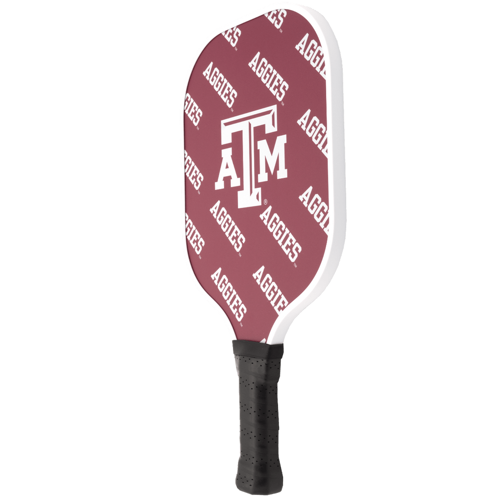 Texas A&M Aggies Pickleball Paddle | Carbon Fiber Face | 12mm Core - Club Rehab