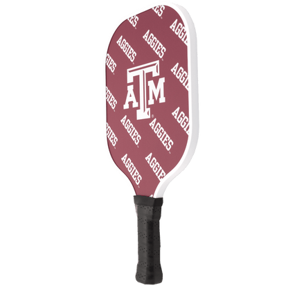 Texas A&M Aggies Pickleball Paddle | Carbon Fiber Face | 12mm Core - Club Rehab