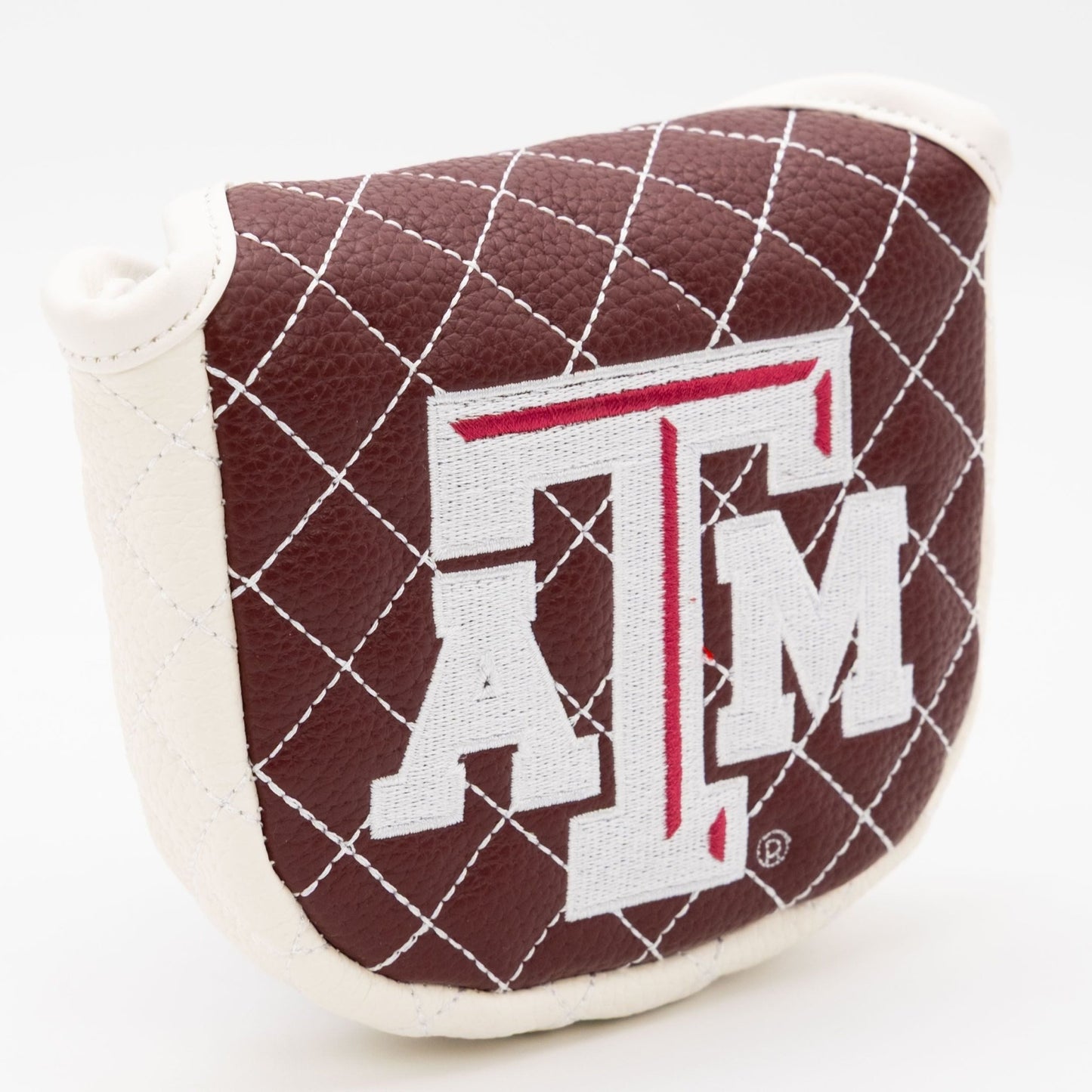 Texas A&M Aggies Quilted Headcovers – Gig ’Em Collection - Mallet Putter Solid - Club Rehab