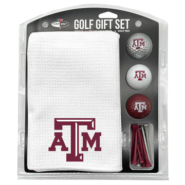 Texas A&M Aggies Golf-Geschenkset mit weißem Mikrofasertuch
