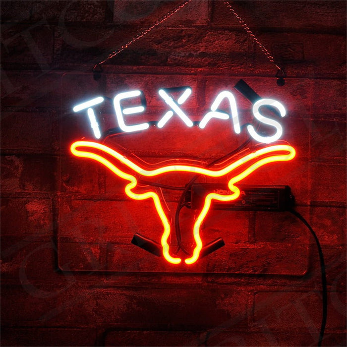Texas Longhorn Neon Signs - Club Rehab