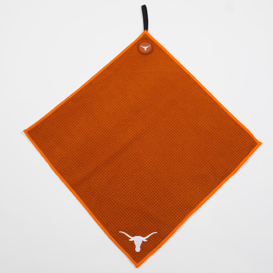 Texas Longhorns NCAA Magnetic Embroidered Golf Towel – 15" x 15" - Club Rehab