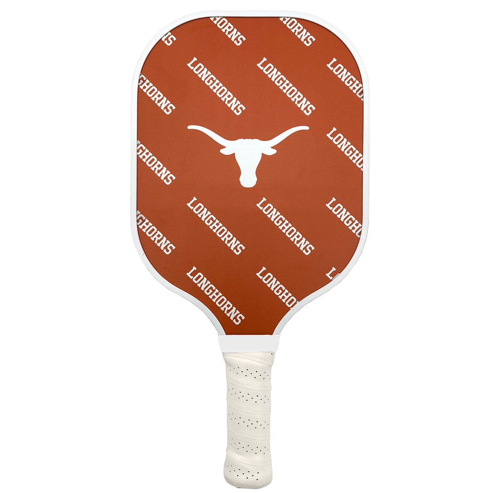 Texas Longhorns Pickleball Paddle | Carbon Fiber Face | 12mm Core - Club Rehab