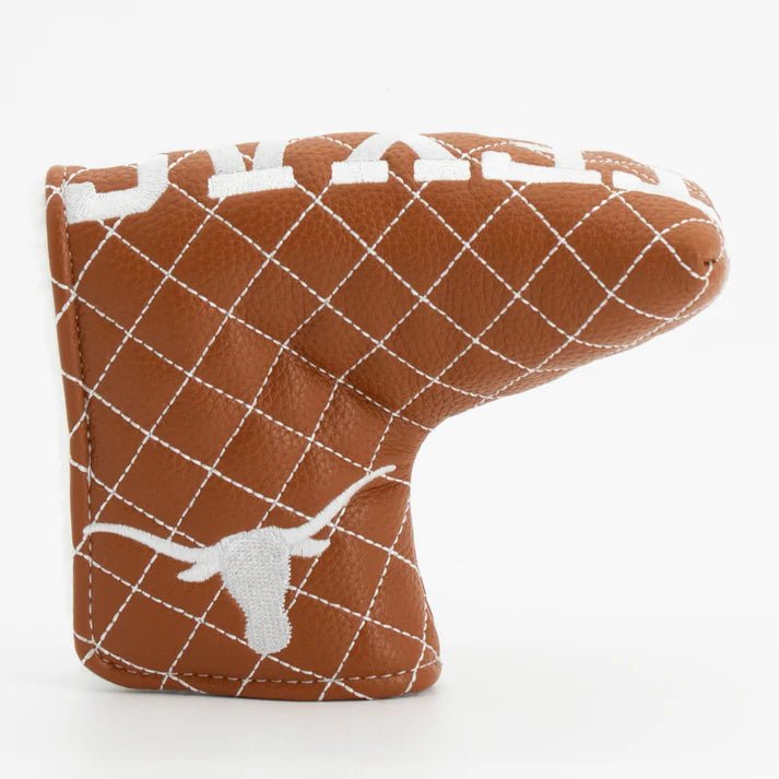 Texas Longhorns Quilted Headcovers – Hook ’Em Collection - Blade Putter Solid - Club Rehab