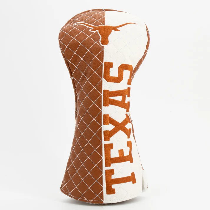 Texas Longhorns Quilted Headcovers – Hook ’Em Collection - Driver Split - Club Rehab