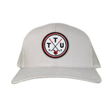 Silver Curved Mesh Snapback