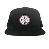 Flat Bill Black Mesh Snapback