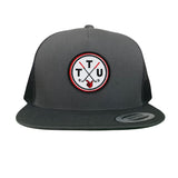 Charcoal Flat Bill Mesh Snapback