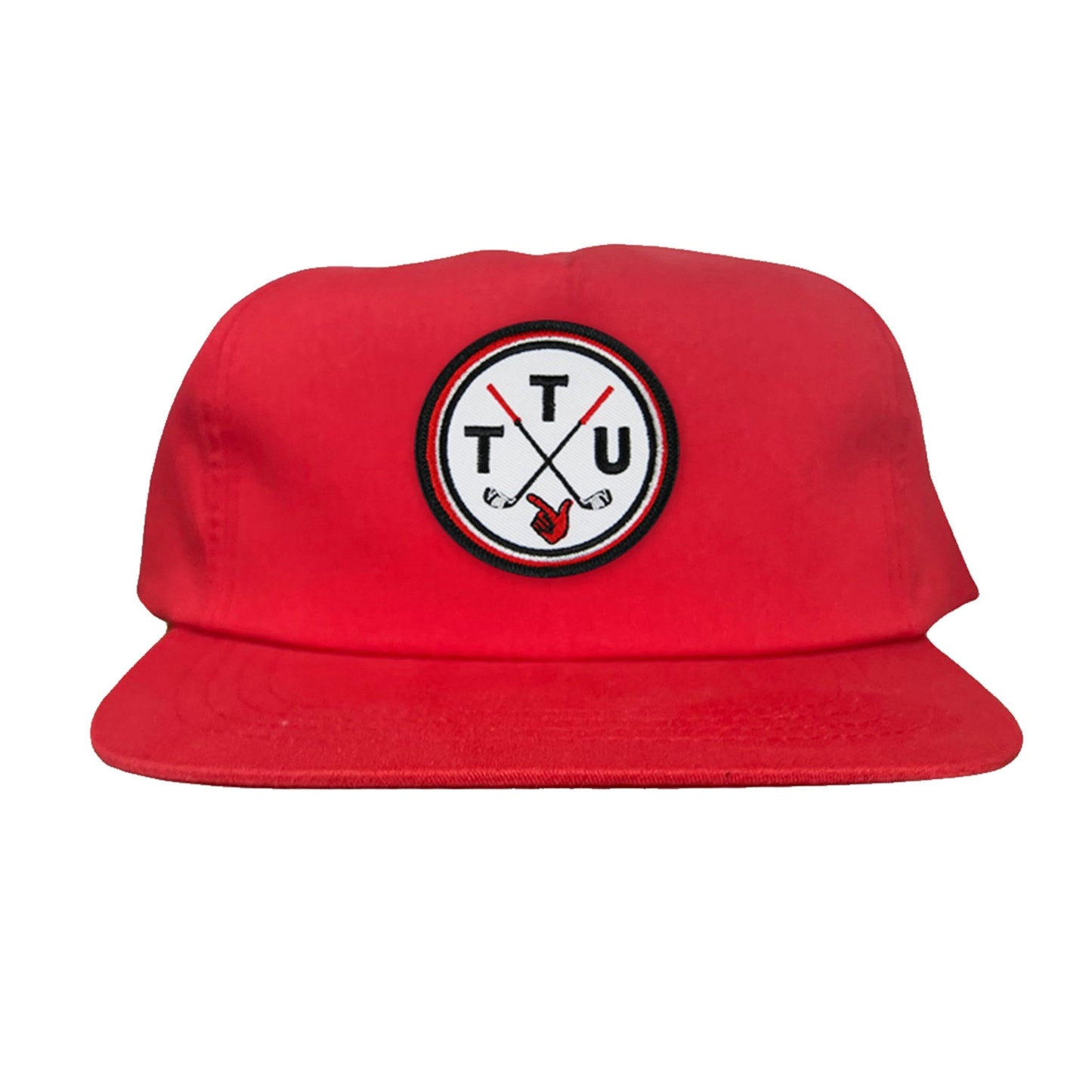 Texas Tech Golf Circle Patch / Hat / 181 / TXTECH014 / MM - Red Flat Bill Canvas - Club Rehab