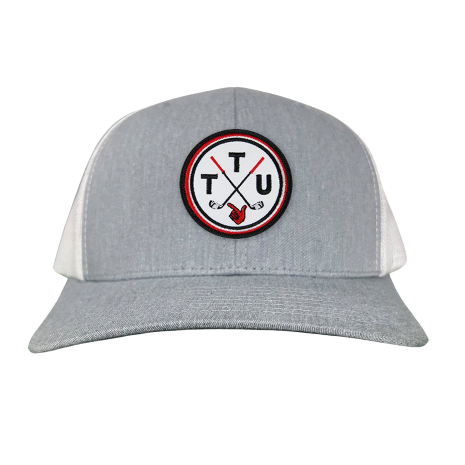 Texas Tech Golf Circle Patch / Hat / 181 / TXTECH014 / MM - Flat Bill Black with Black / White Rope Canvas - Club Rehab