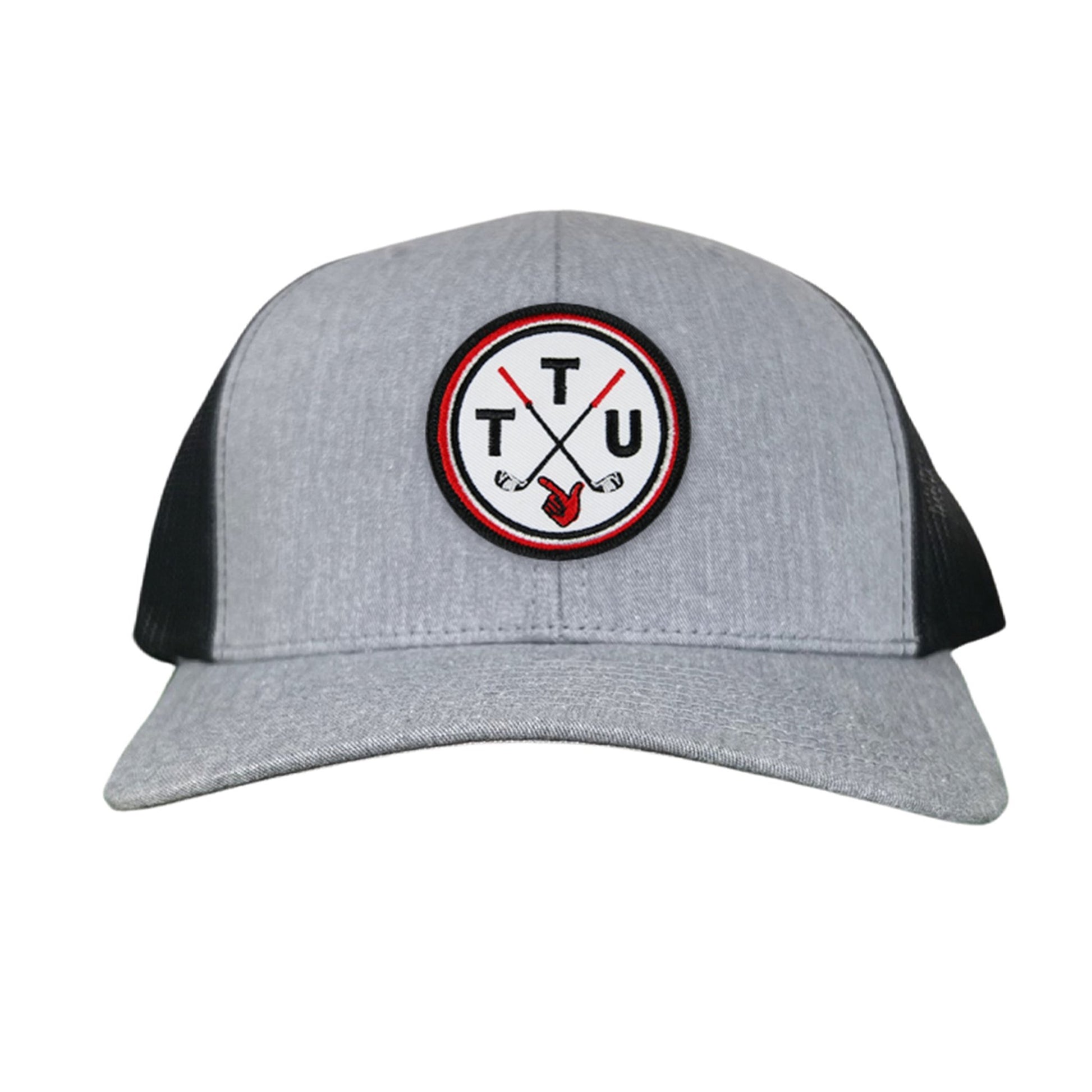 Texas Tech Golf Circle Patch / Hat / 181 / TXTECH014 / MM - Flat Bill Black with Black / White Rope Canvas - Club Rehab