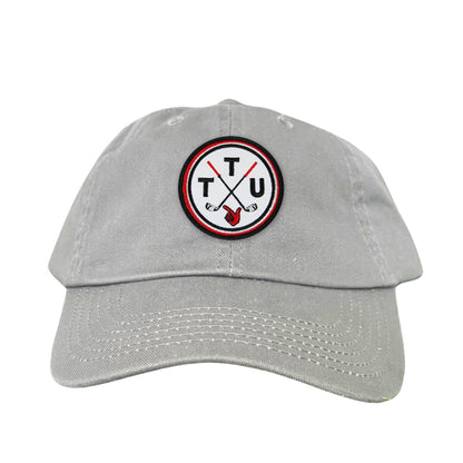 Texas Tech Golf Circle Patch / Hat / 181 / TXTECH014 / MM - Flat Bill Black with Black / White Rope Canvas - Club Rehab